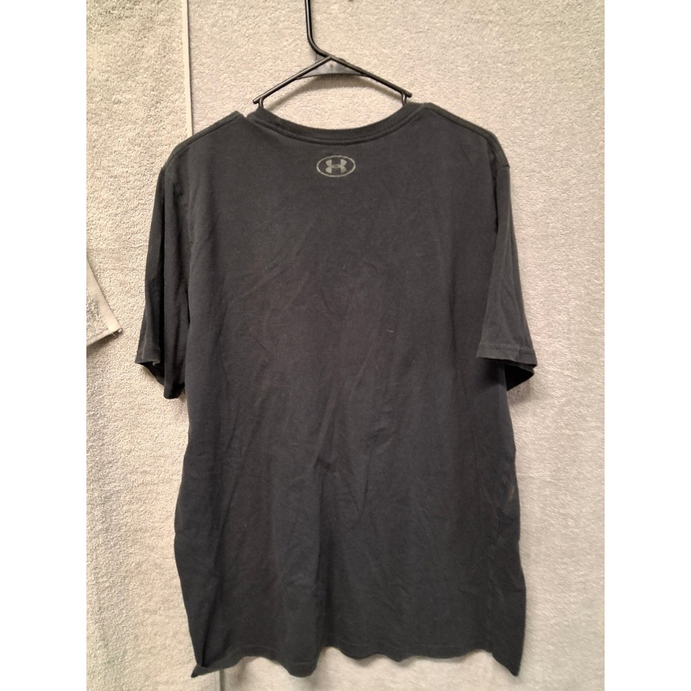 Under Armour Mens HeatGear Logo Topographic Mountain GraphicT-Shirt XXL Black B2 - Picture 3 of 3